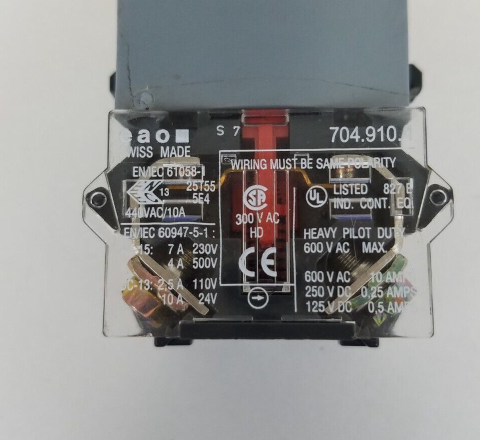 704.910.4 EOA E-Stop Push Button Assembly 704.064.2 *Next Day Option*