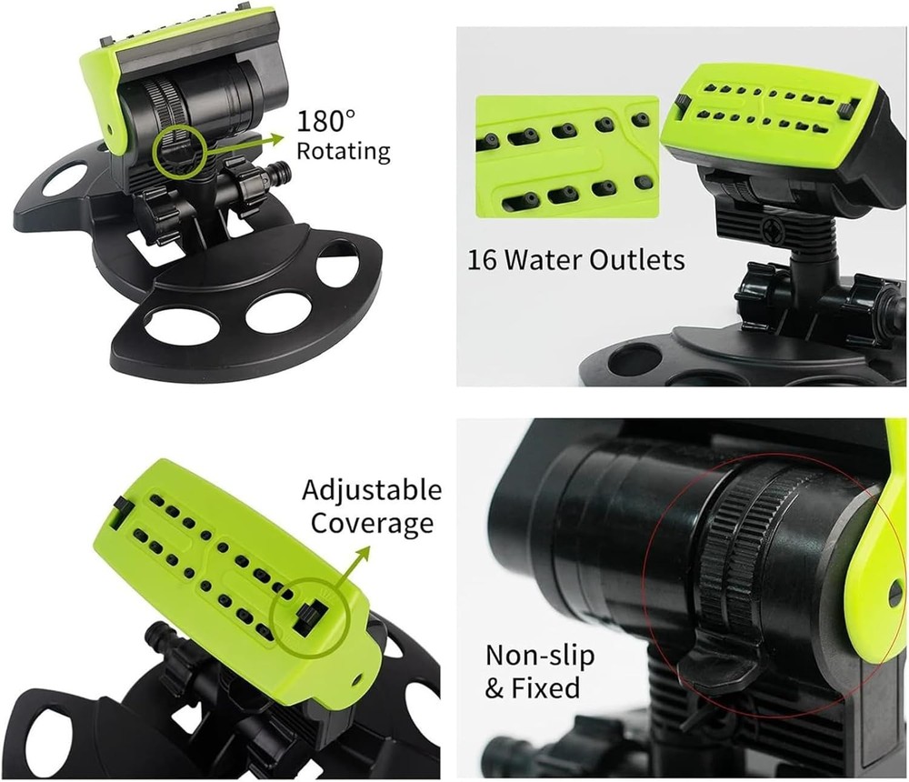 Automatic Watering Sprinklers For Yard Irrigation System With Oscillating Nozzle