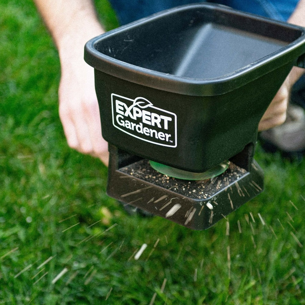 Expert Gardener 6 lb Capacity Handheld Broadcast Spreader