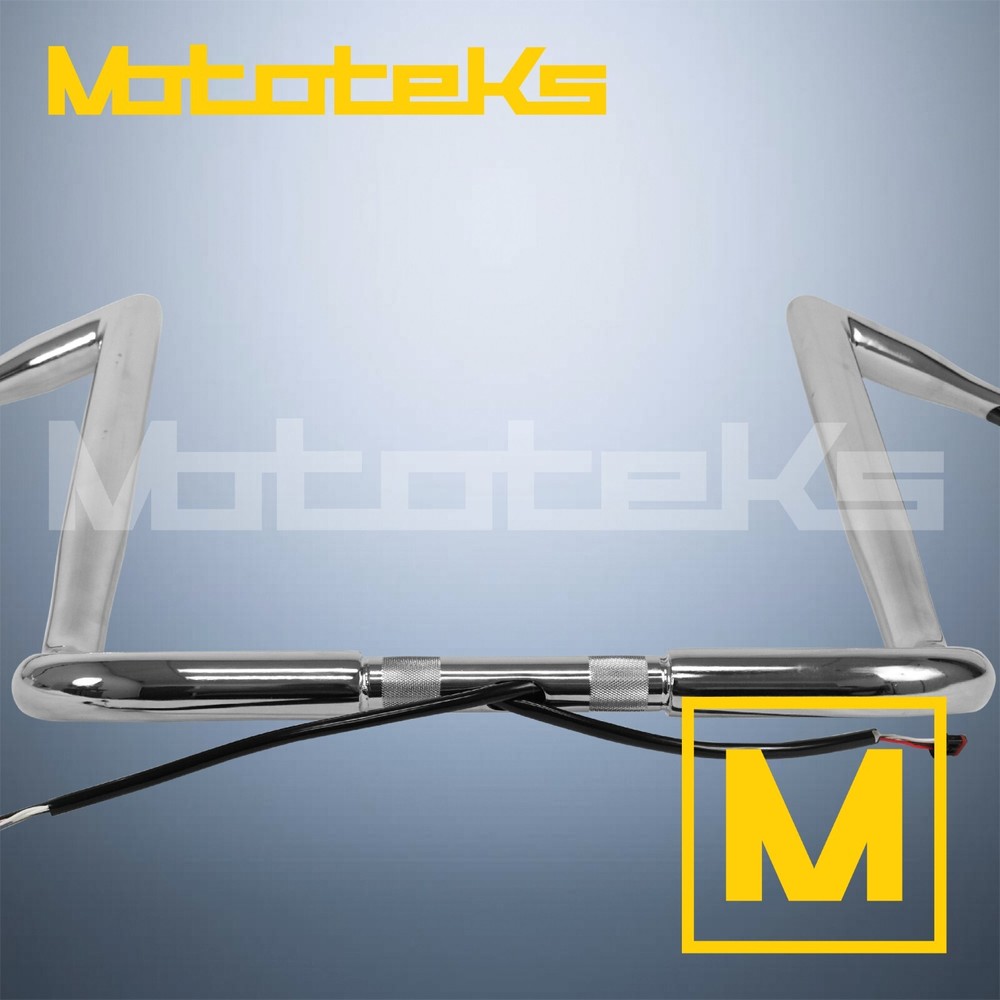 16" CHROME PRE-WIRED HARLEY BAGGER BAR 1-1/2" THICK APE HANDLEBARS FOR TOURING