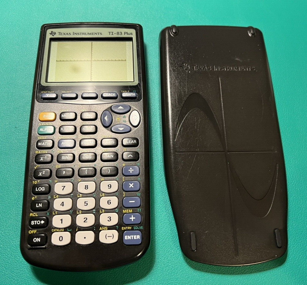 Texas Instruments TI-83 Plus Graphing Calculator -Tested - Dark Spot on Screen