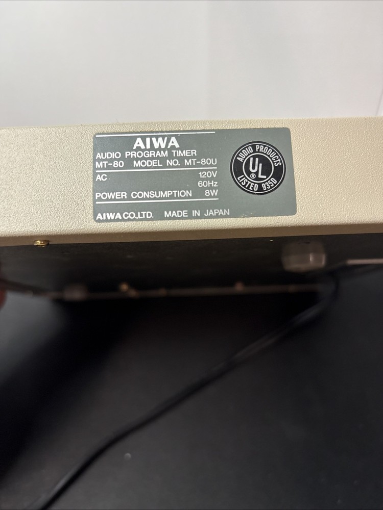 Aiwa Micro Component MT-80 Audio Program Timer - Vintage Stereo
