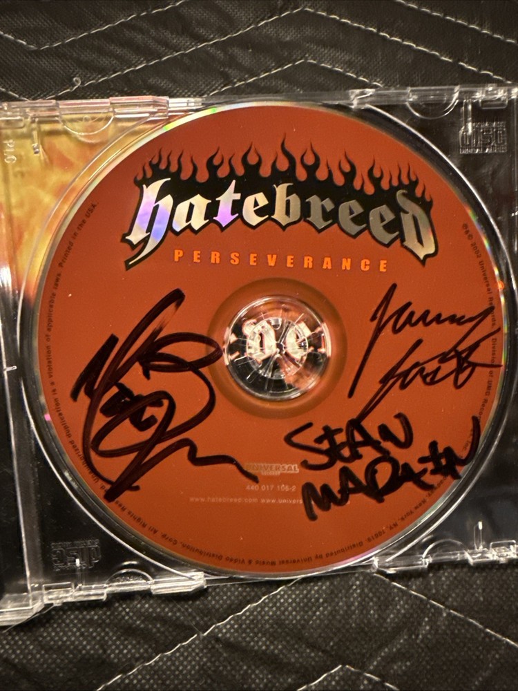 Hatebreed Autographed Perservance CD
