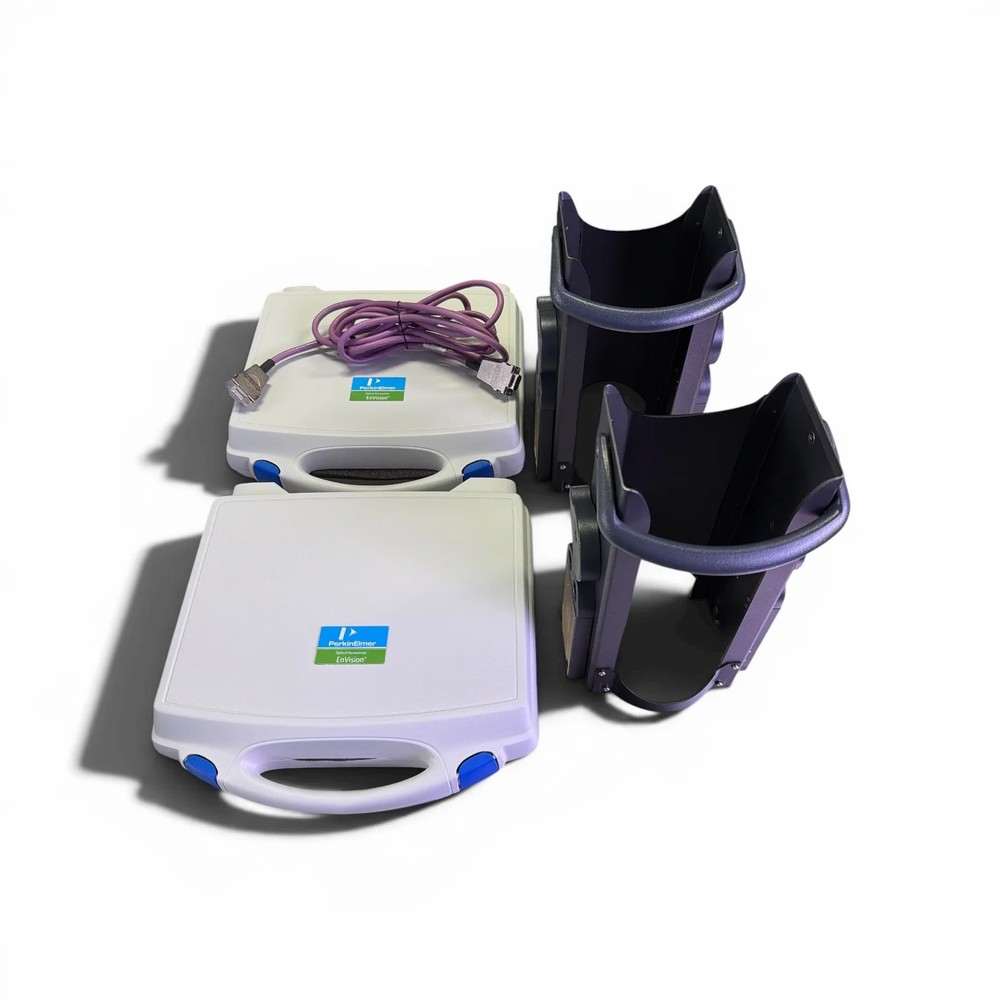 PerkinElmer EnVision 2105-0010 Plate Reader Dual Detector w/ Stacker & Software