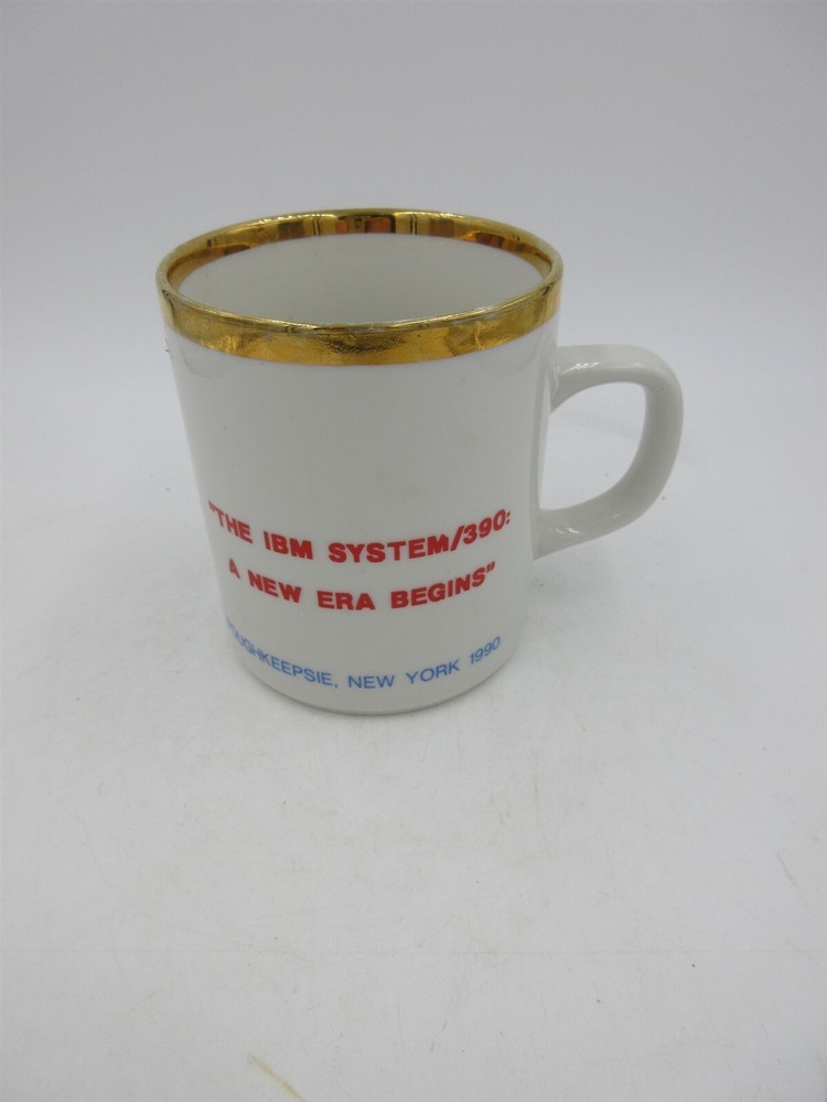 IBM System 390 Technical Conference Poughkeepsie N"Y Coffee Cup Mug Advertising
