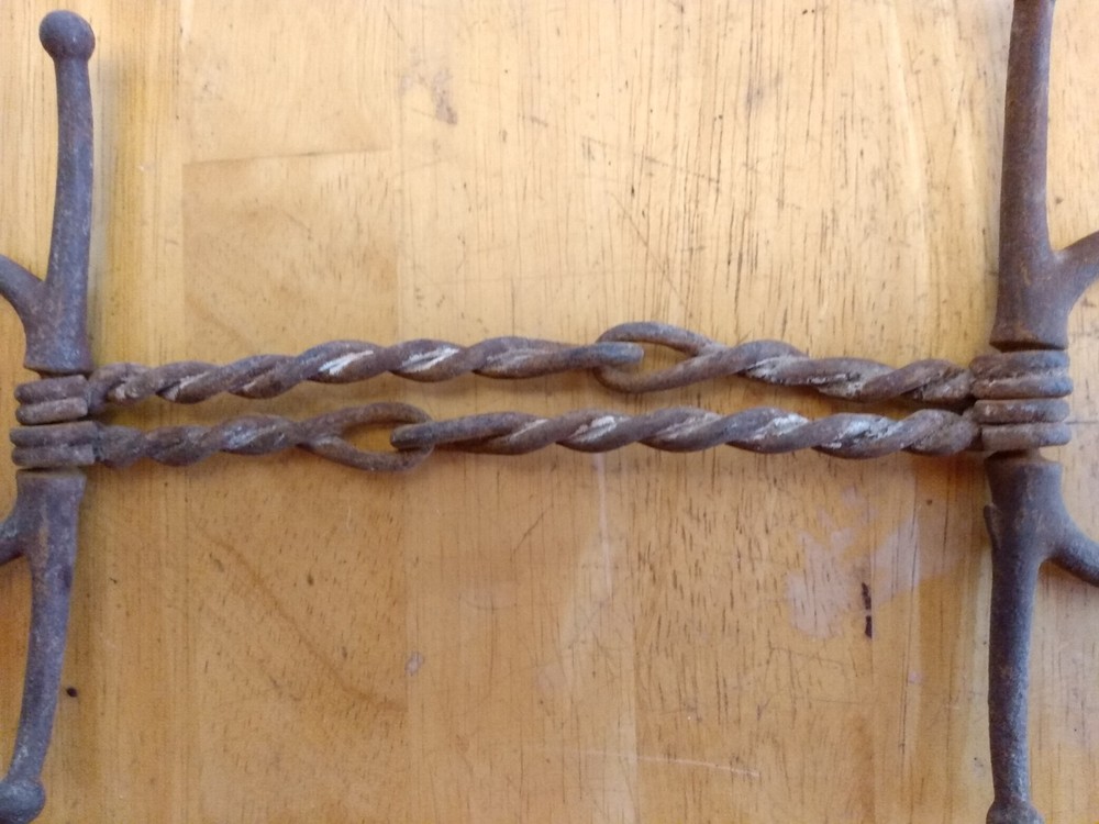 2 Vintage Twisted Wire Horse Bits