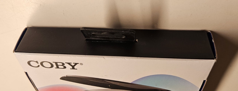 Coby Portable Compact CD Player, Black (Open - Box / New)