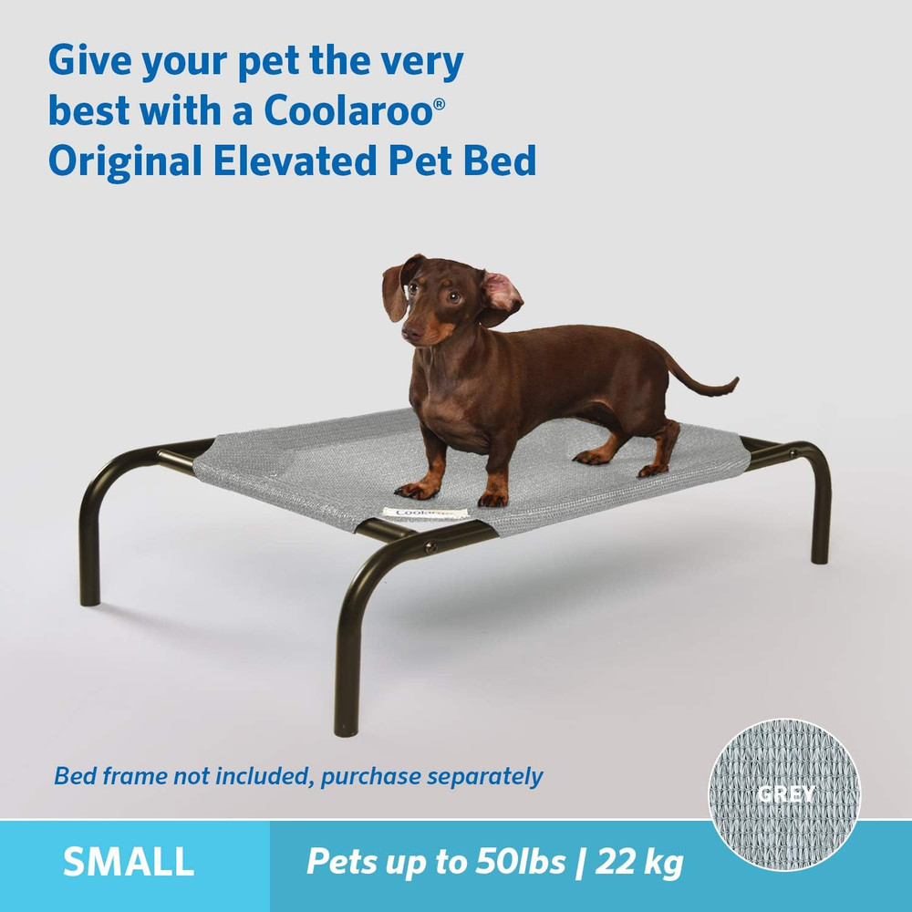 Replacement Cover, the Original Elevated Pet Bed by , Small,Grey