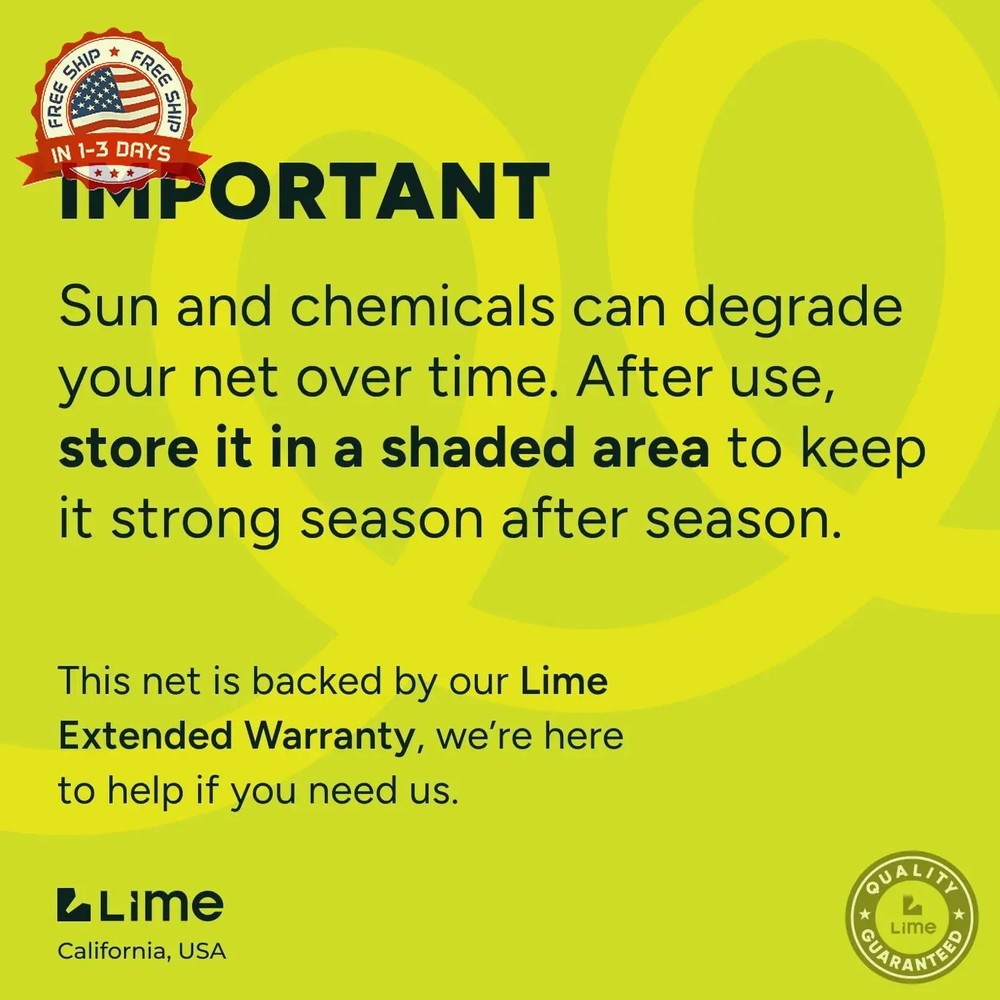 Lime Ultra-Durable Pool Skimmer Net - Deep Fine Mesh for Efficient Leaf & Debris