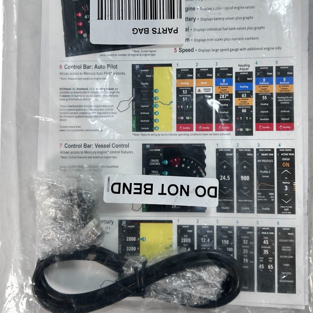 Mercury 8M0124497, Vessel View 703, Marine Touch Screen Display (Screen Defect)