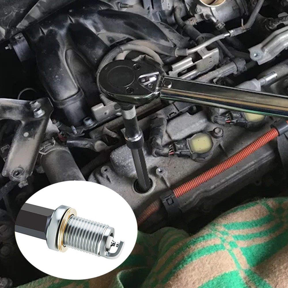 2PCS Spark Plug Broken Removal Tool Left-Hand Thread Screw Durable Tap Extractor