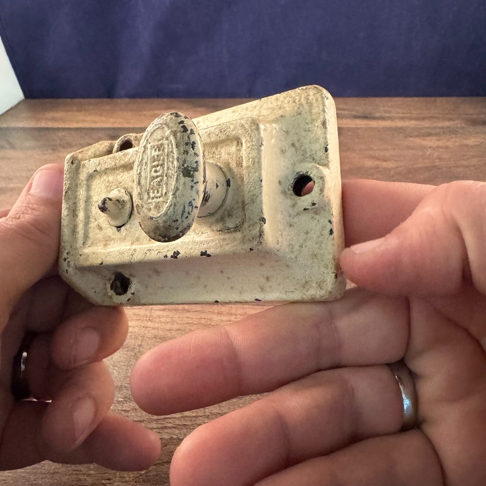 Vintage Eagle Deadbolt Lock GREAT ACTION No Key