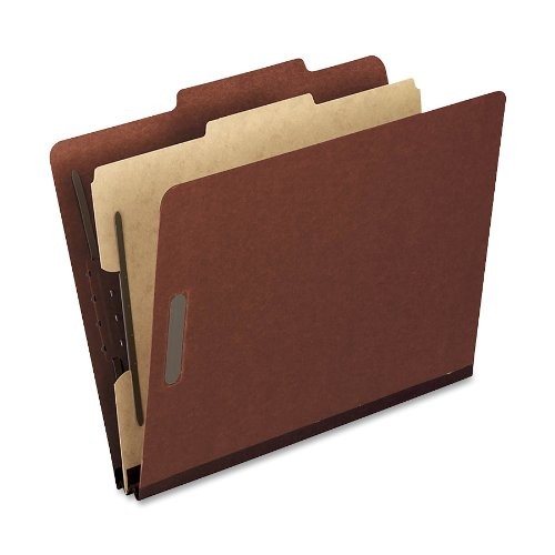 Esselte 1157R Pressboard Classification Folder Red 2" Expansion