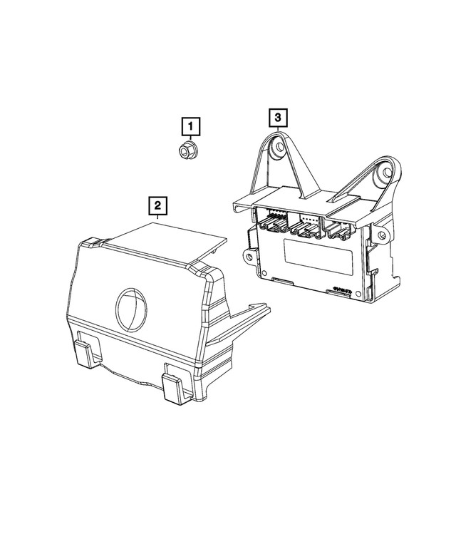 Genuine Mopar Transfer Case Control Module 68533587AB