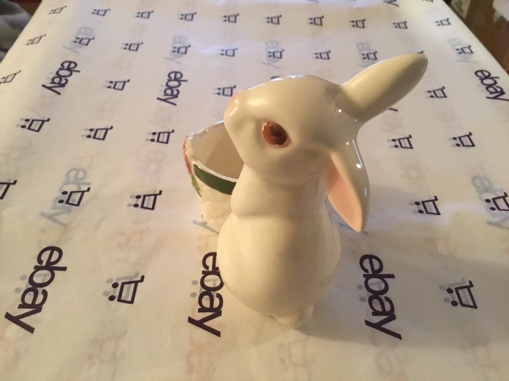 Avon Rabbet w/basket Figurine