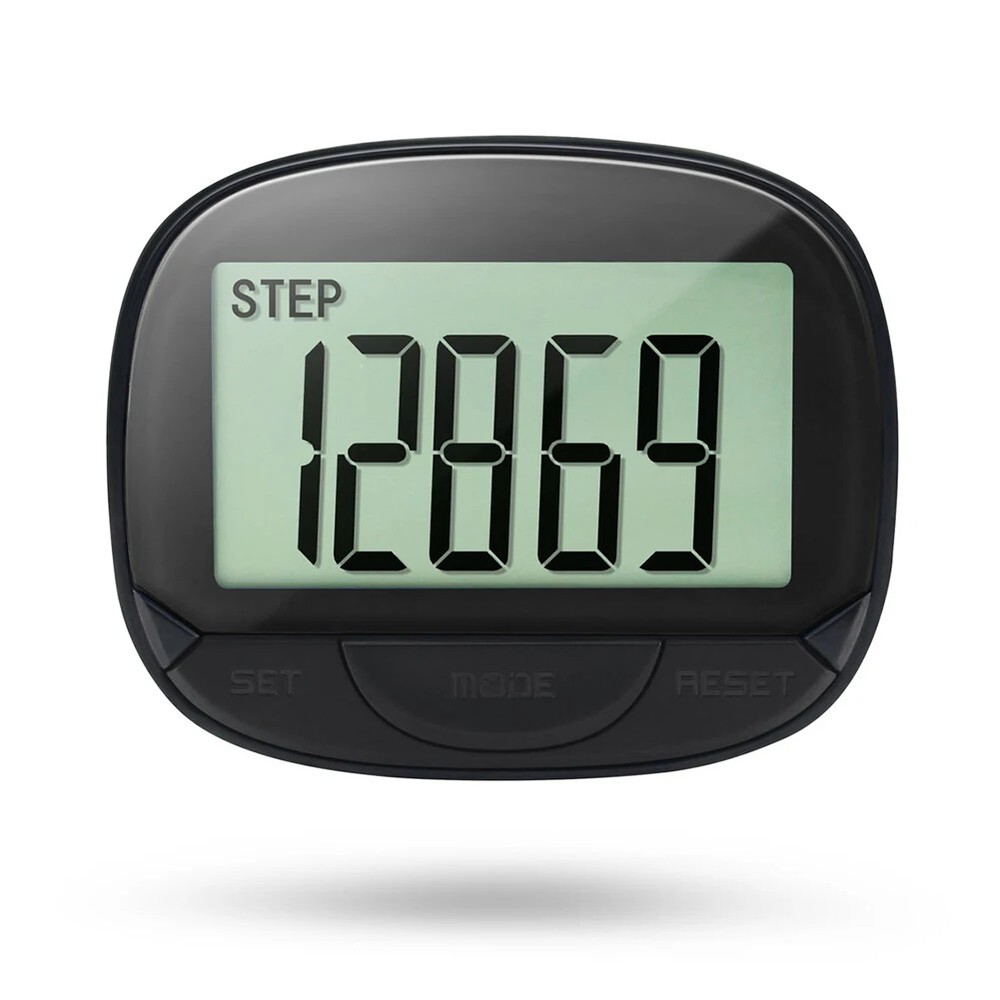 Clip-On Pedometer Electronic Pedometer Digital Display Step Tracker Large Screen