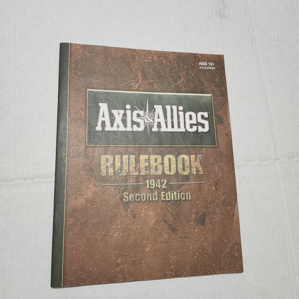 AXIS & ALLIES 1942 Second Edition Board Game Replacement Rulebook 2012