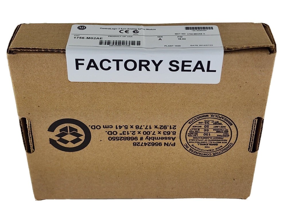 SEALED AB 1756-M02AE /A ControlLogix 2Axis Analog Servo Module, 18.02