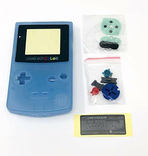 GBC Nintendo Game Boy Color Replacement Housing Shell Screen GLOW Blue USA