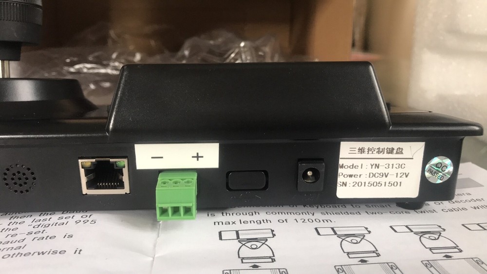 CCTV 3D Joystick Keyboard Controller - Model YN 313C, Communications RS485