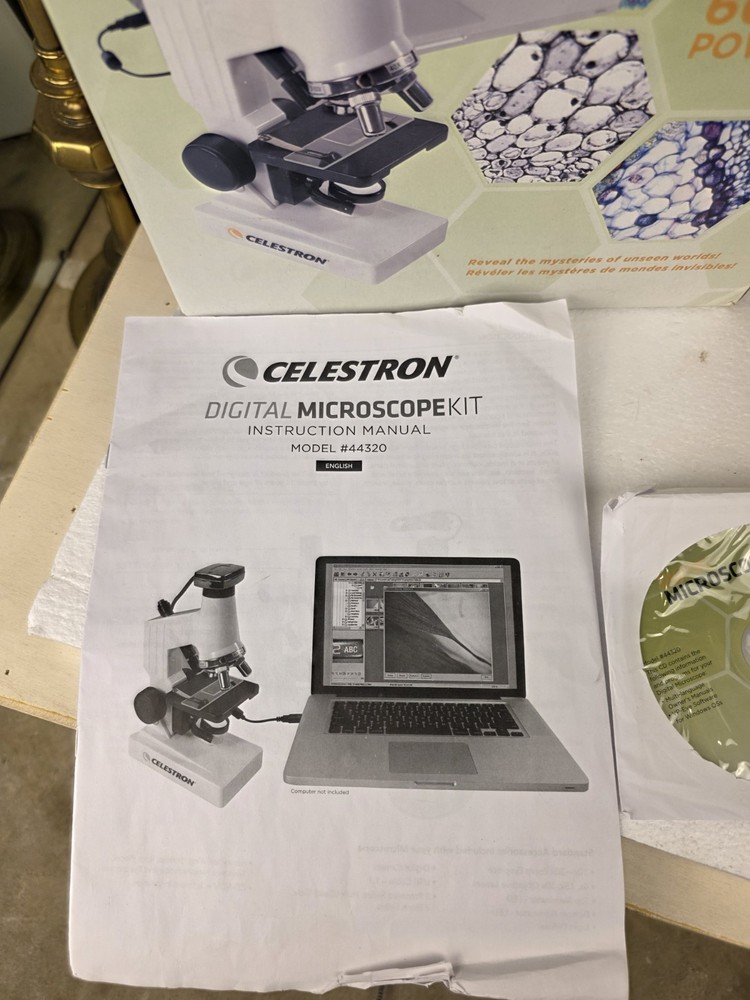 Celestron Digital Microscope Kit Model 44320 600X