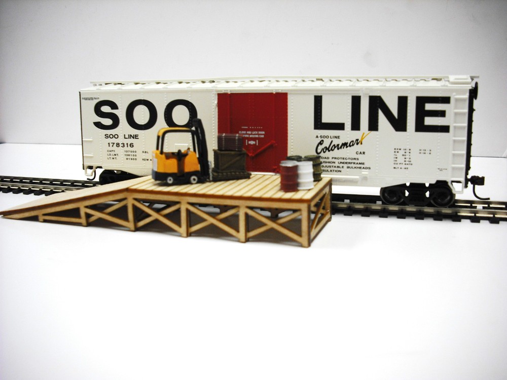 HO Scale ** Laser Cut ** Custom Loading Ramp Kit
