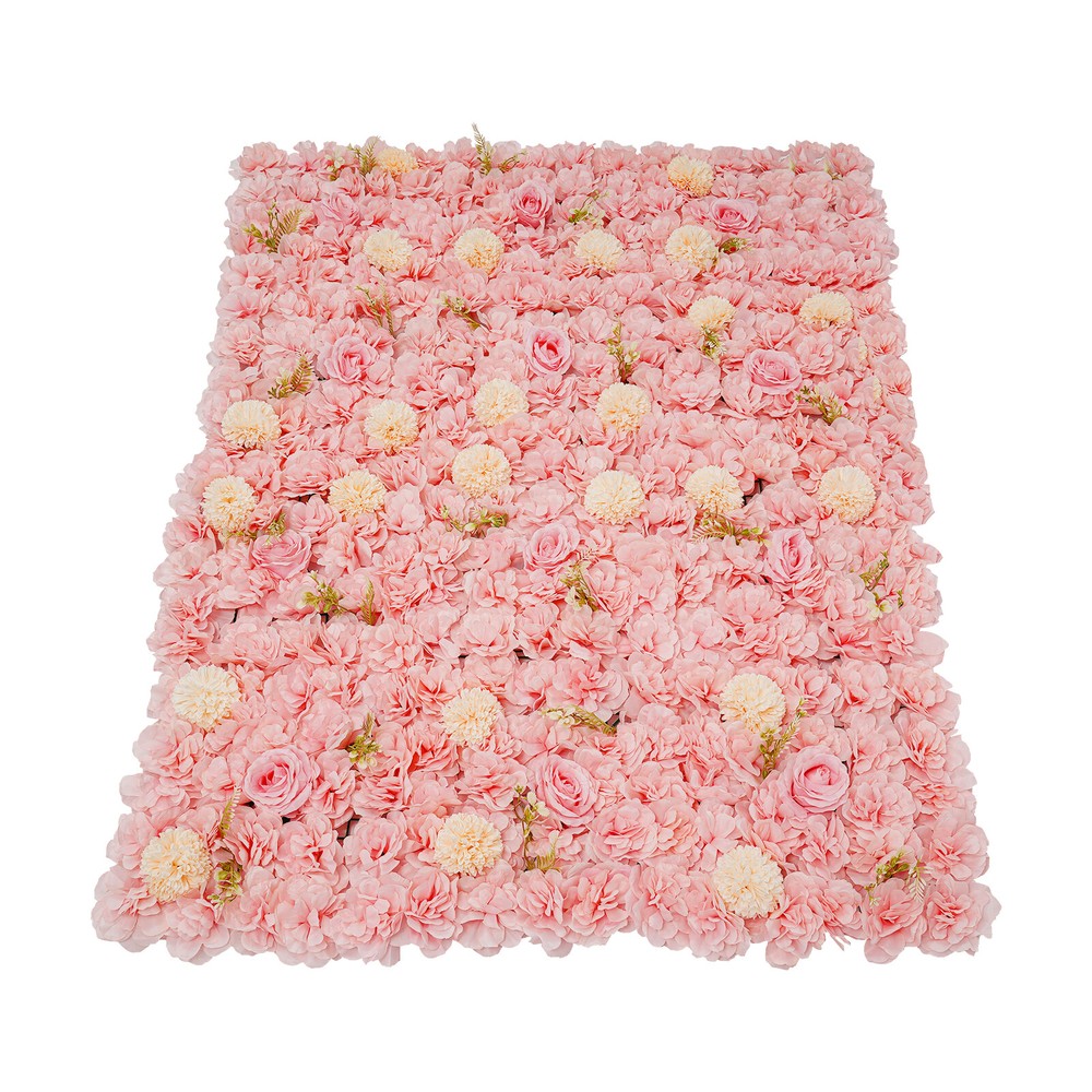 12pcs Flower Wall Panel Artificial Flower Wall Background Silk Rose Wedding
