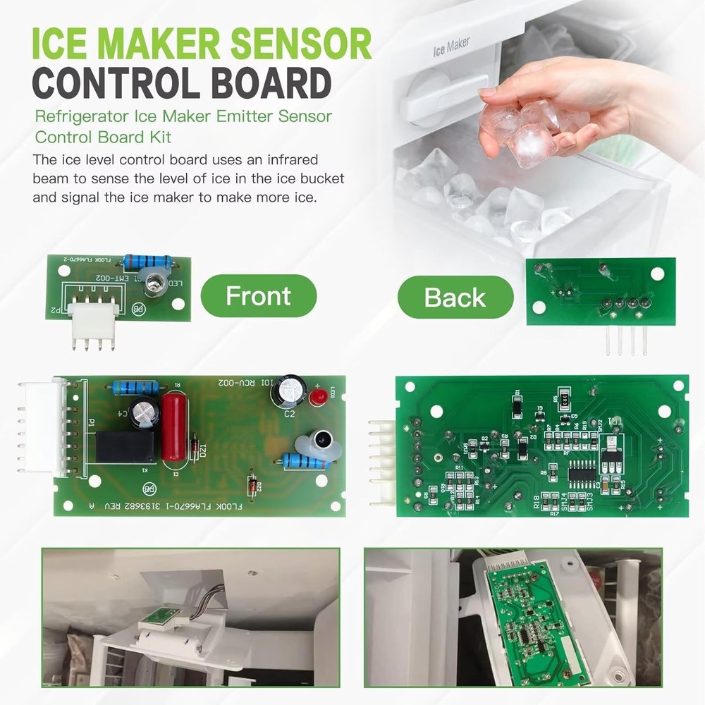 4389102 Refrigerator Ice Maker Sensor Control Board Kit For Whirlpool Kenmore