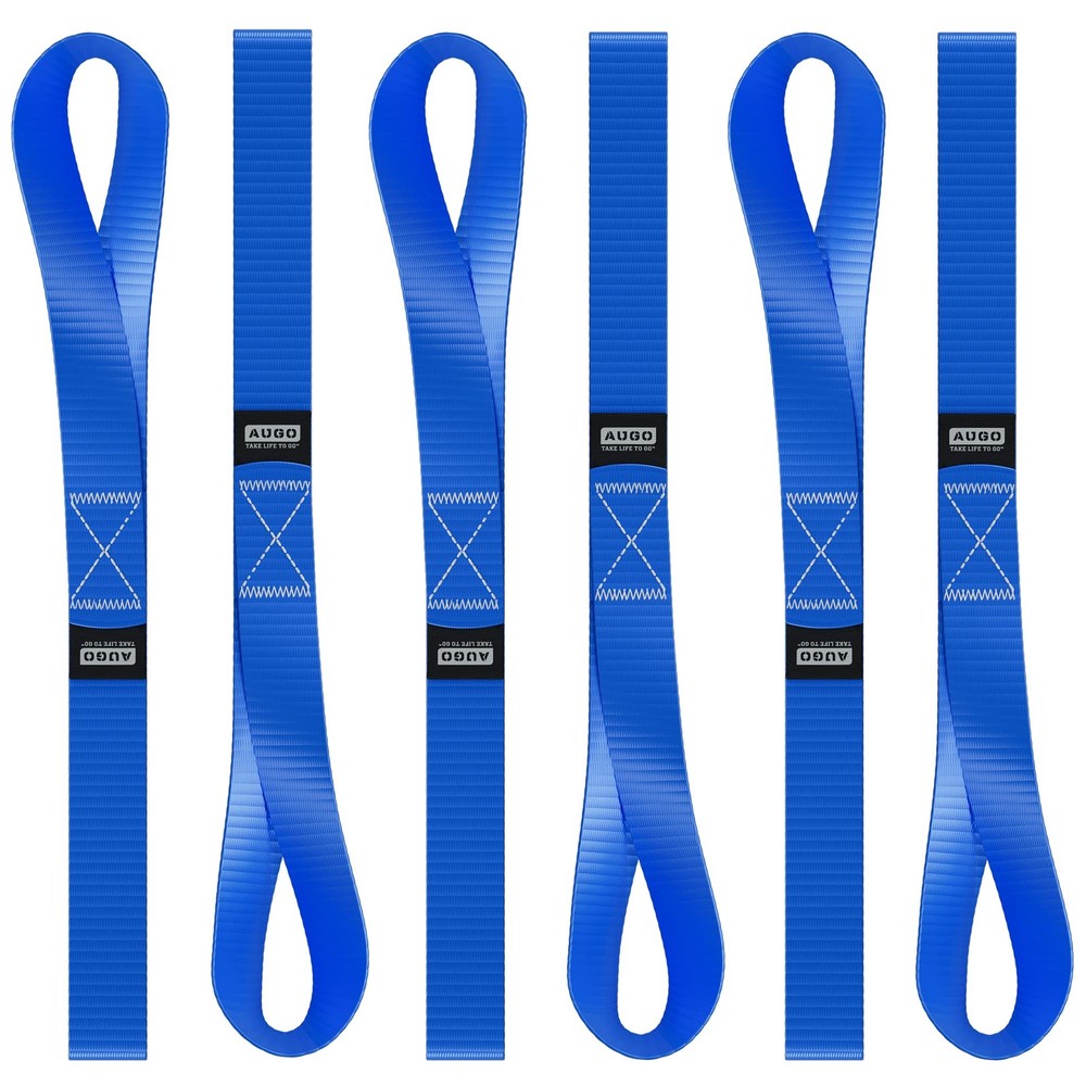 Soft Loop Tie Down Straps - 1,500 Load Capacity & 4,500 Lbs Breaking Strength...