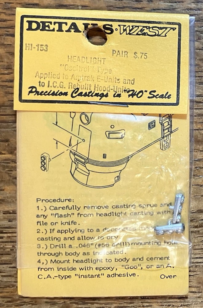 Details West Precision HO / HI-153 / Headlight Control Type