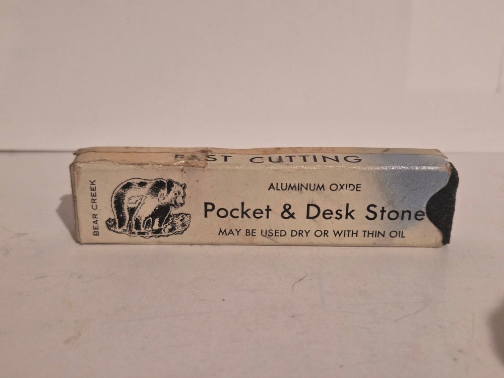 Vintage Bear Creek Pocket & Desk Stone Sharpener