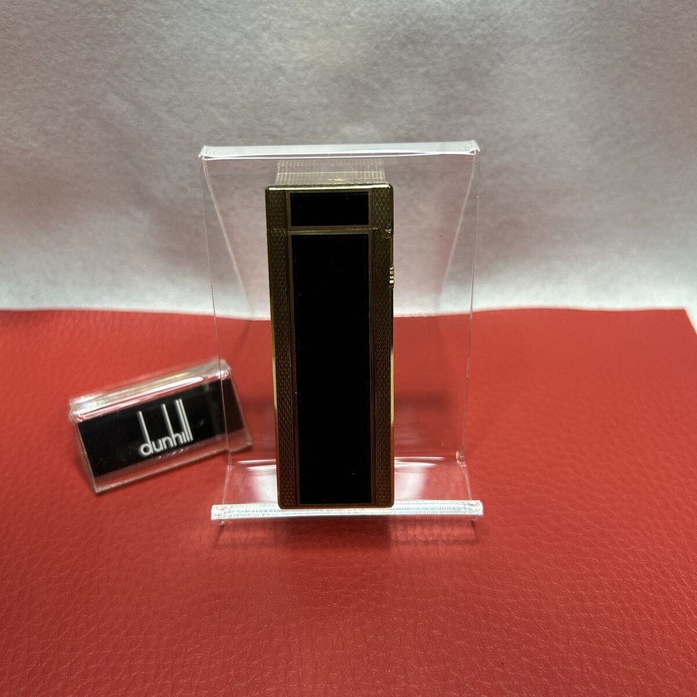 Overhauled Dunhill Rollagas lighter Black Gold without box