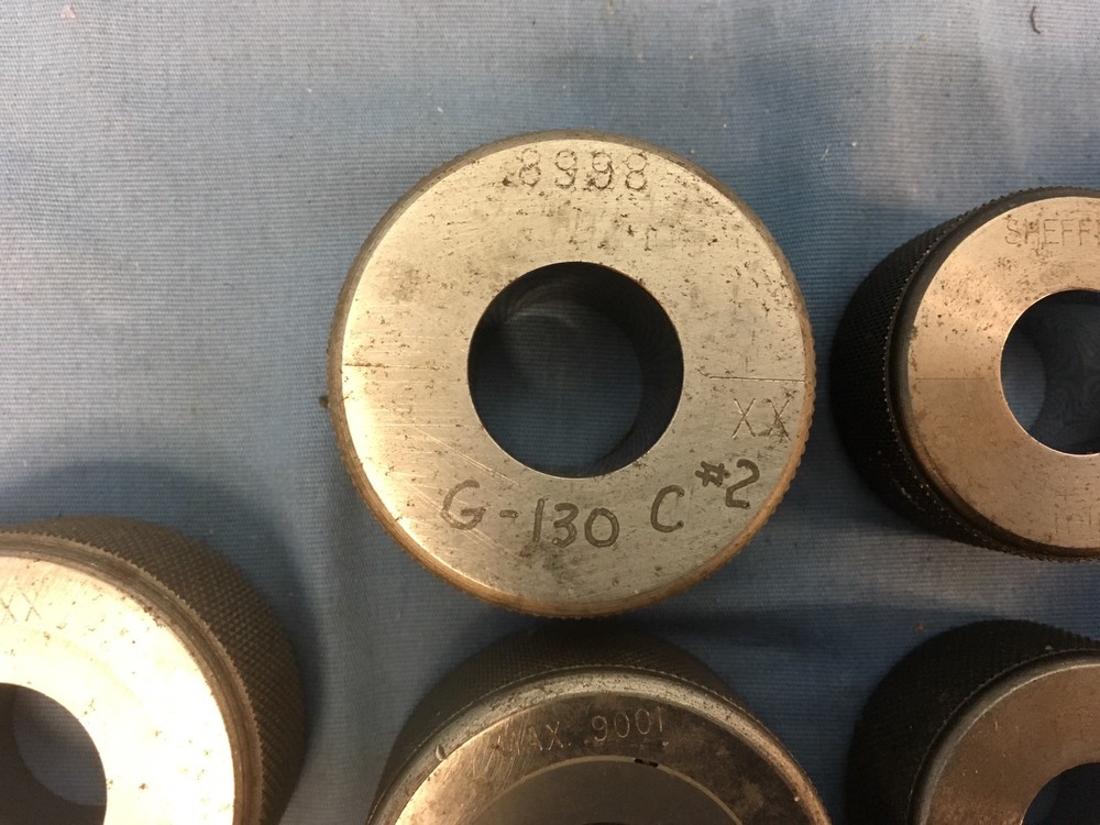 7 Various Sheffield Master Setting Rings For Air Spindle