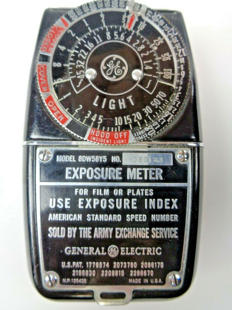 Vintage General Electric Exposure Meter - Untested