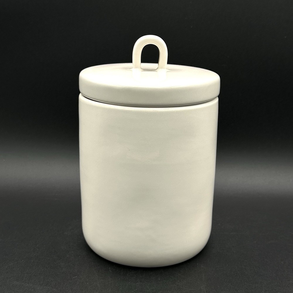 Rae Dunn HOLD Ceramic Jar Canister White