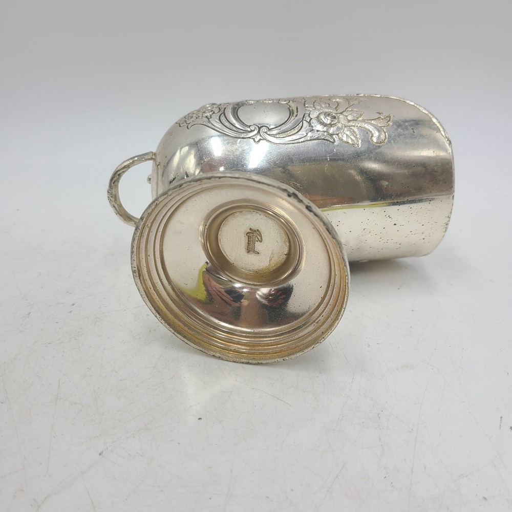 RAIMOND SILVER PLATE SUGAR SCUTTLE WITH SCOOP