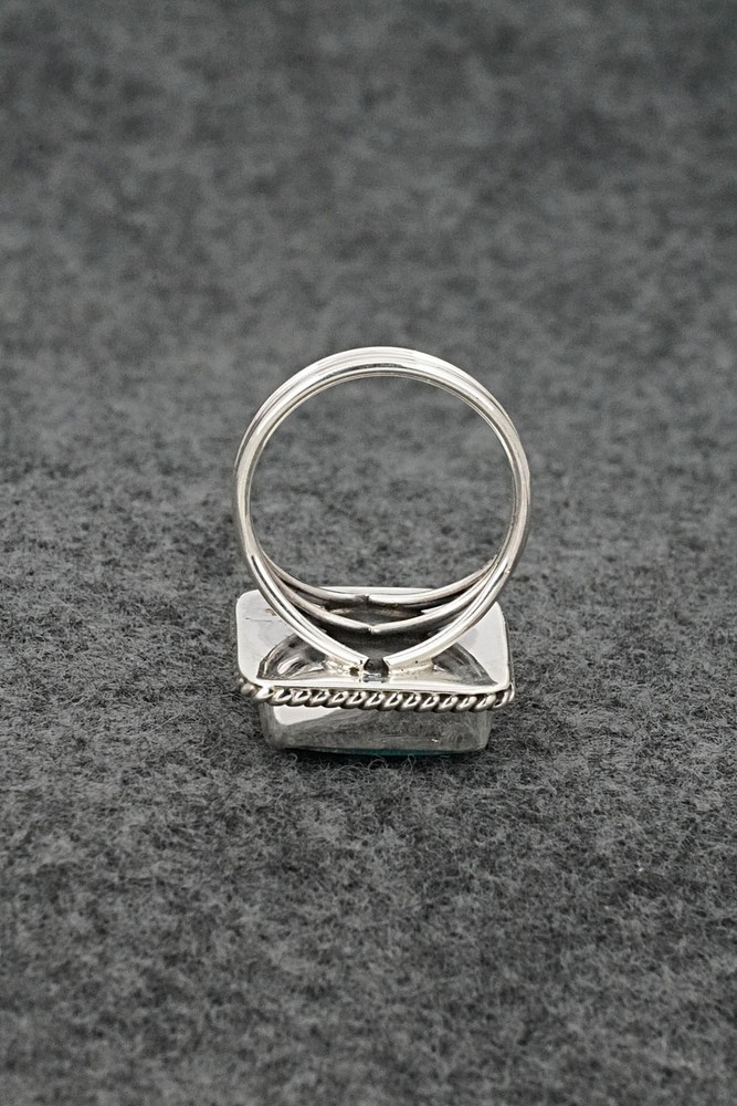 Turquoise & Sterling Silver Ring - Eugene Gruber - Size 7