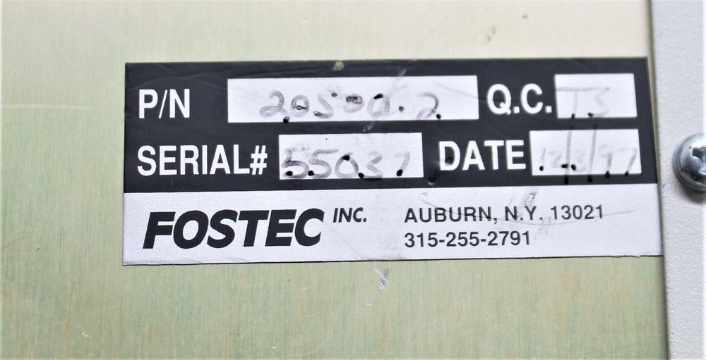 Fostec 20500.2 ACE Light Source with Dimmer Halogen Bulb Needs Repl (3369462)