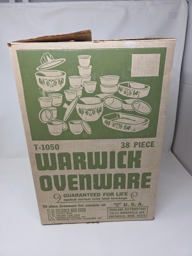 Warwick Ovenware 38 Piece Ovenware Set With Original Box Packaging