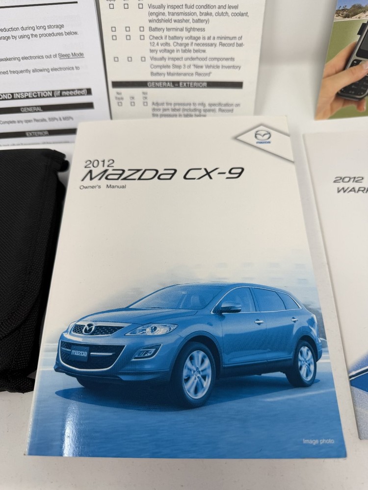2012 Mazda CX-9 Owners Manual OEM Complete Set