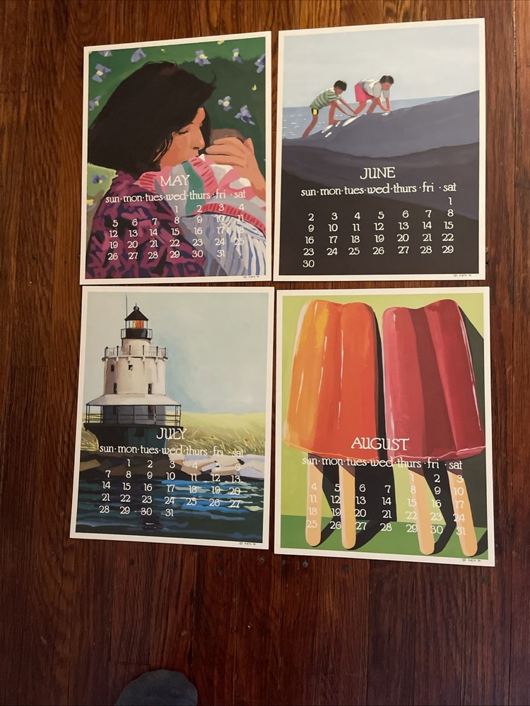 1991 Kate Libby Calendar Posters. 11x14.