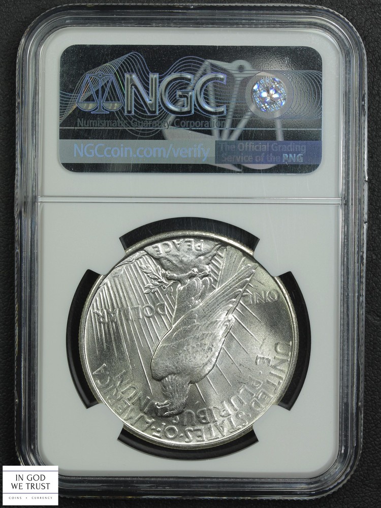 1935 Peace Silver Dollar $1 NGC MS 64 CAC (BLAST WHITE!)
