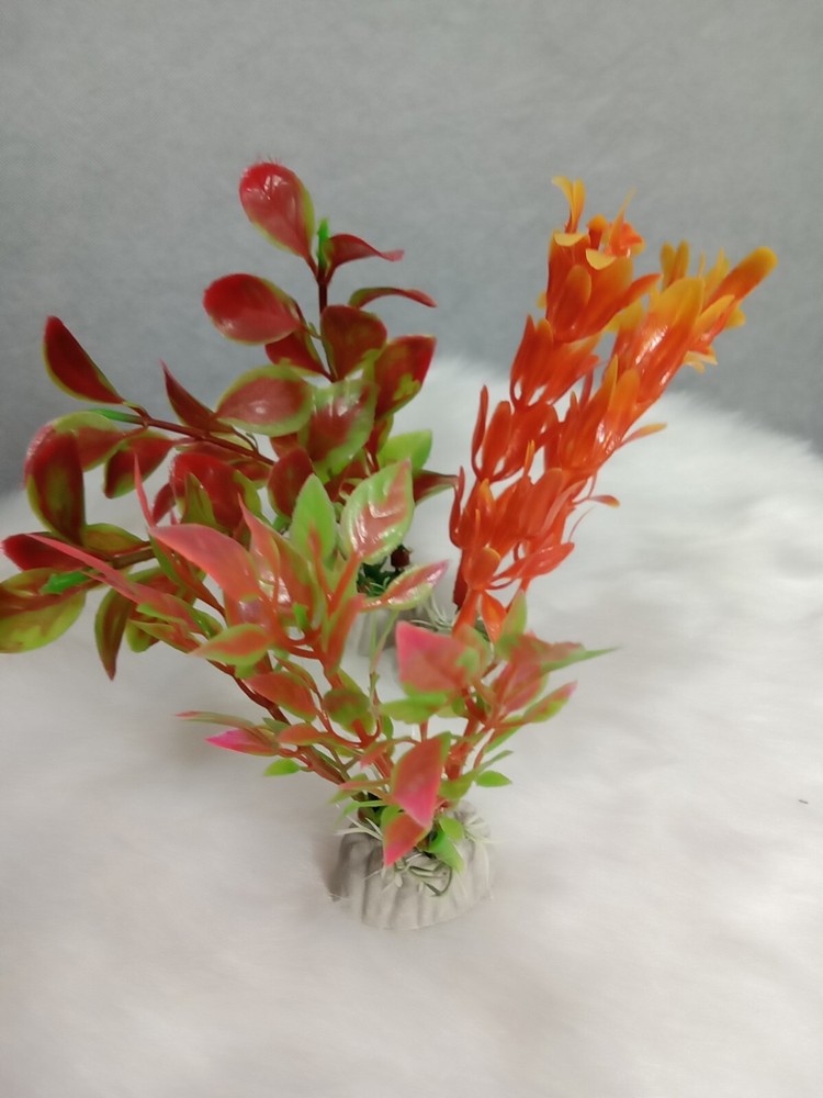 Artificial Plastic Aquarium plants fish tanks colorful