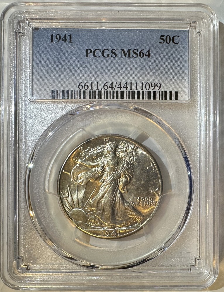 1941 P Walking Liberty Half Dollar PCGS MS64