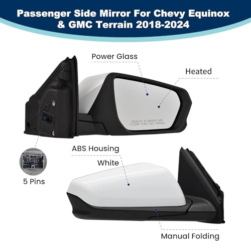 Side mirror assembly replacement, left side mirror assembly replacement, right