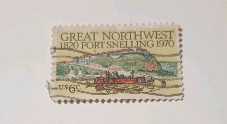 6¢ US Postage Stamp Great Northwest Fort Snelling 1970