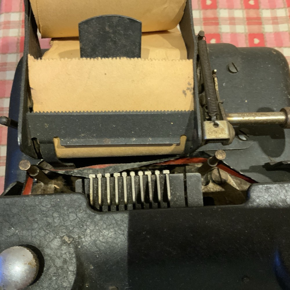 Vtg Antique "Continental" Adding Machine Calculator (Handle is Missing)