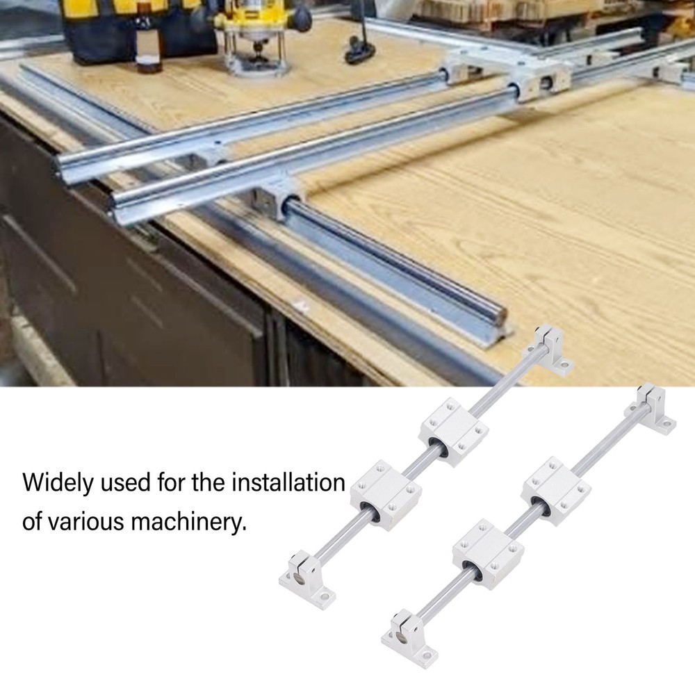 10‑450 Linear Rail Slide Linear Rail Guide Linear Motion Slide Rail With 4Pc