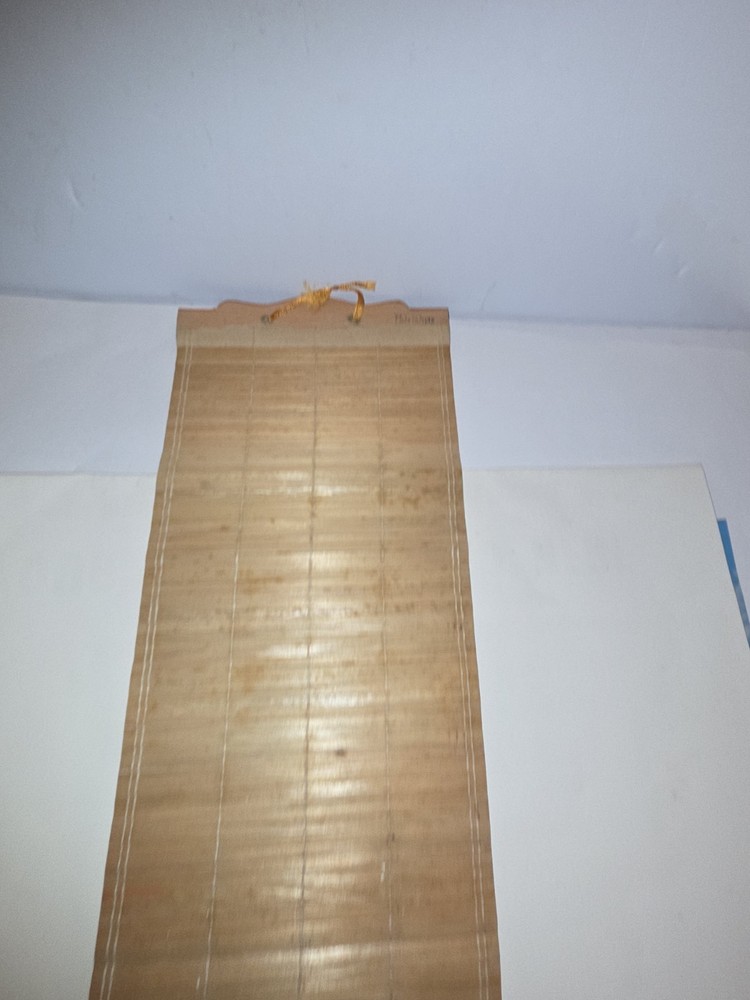 Vintage Bamboo Scroll Advertising For Buisness Calender