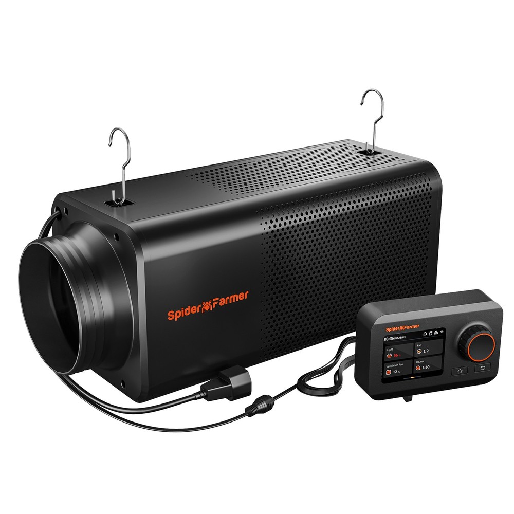 Spider Farmer 6" Inline Fan with Carbon Filter GGS Controller Ventilation System